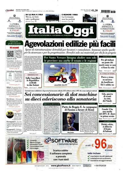 Italia oggi : quotidiano di economia finanza e politica